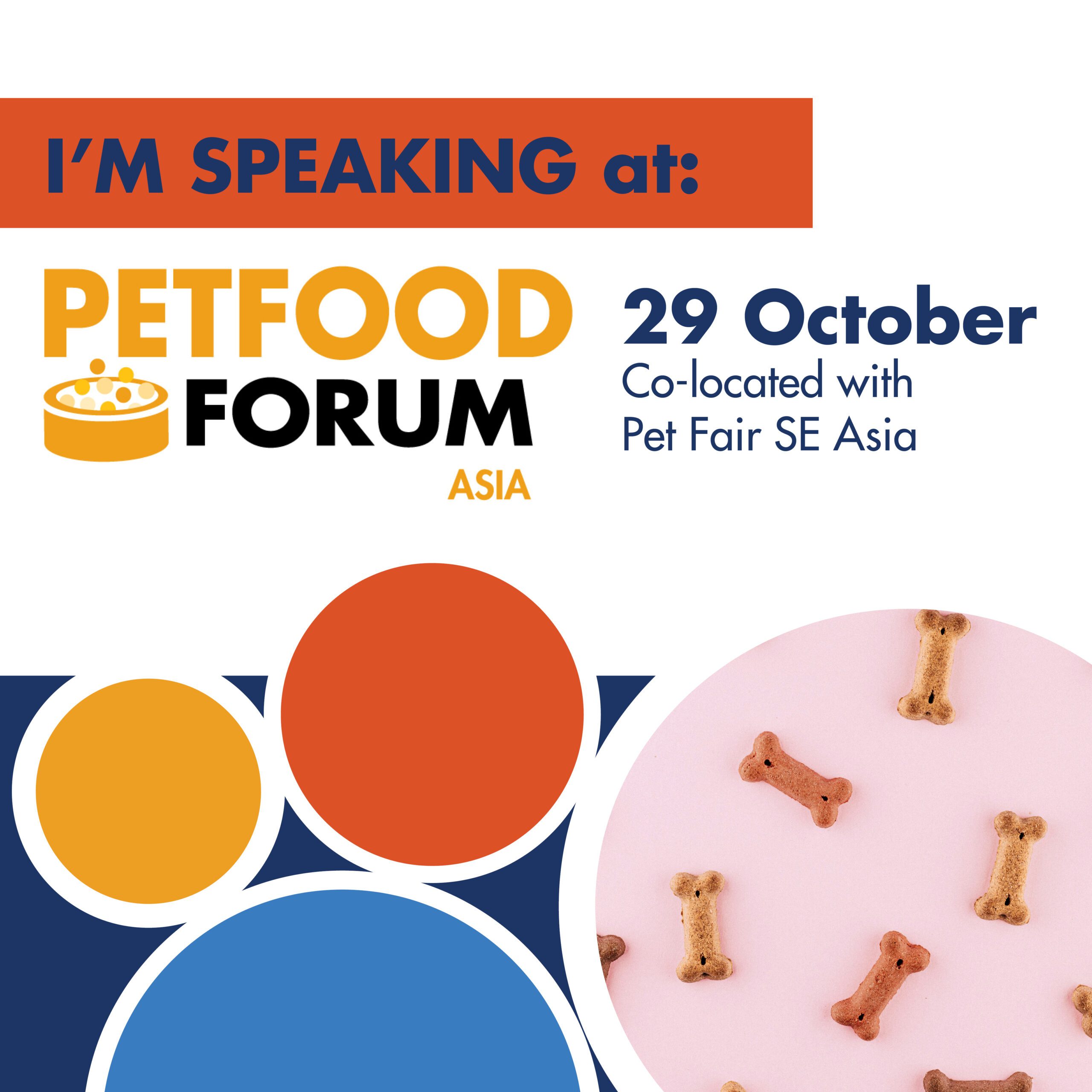 Petfood Forum Asia speaker LinkedIn post