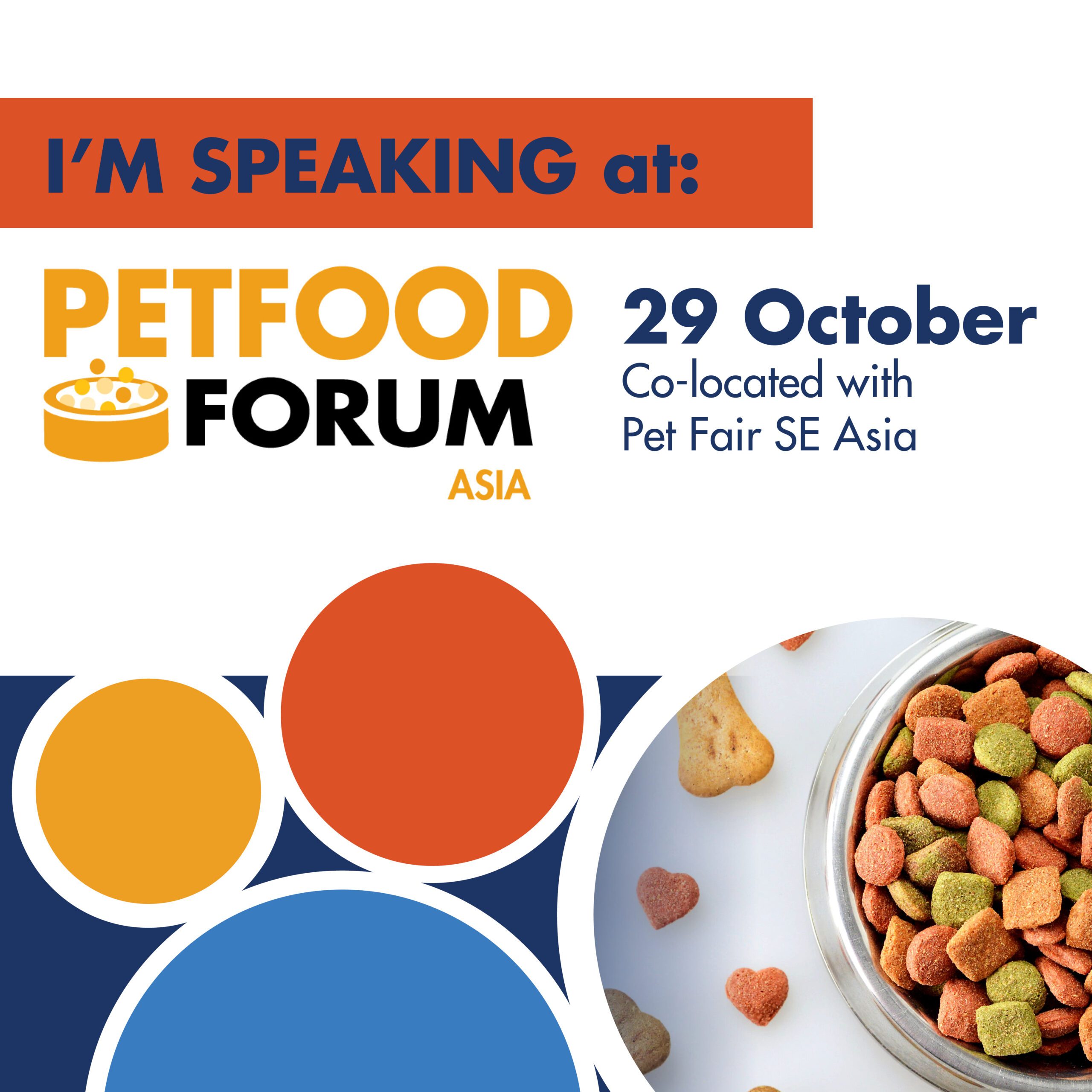 Petfood Forum Asia speaker LinkedIn post