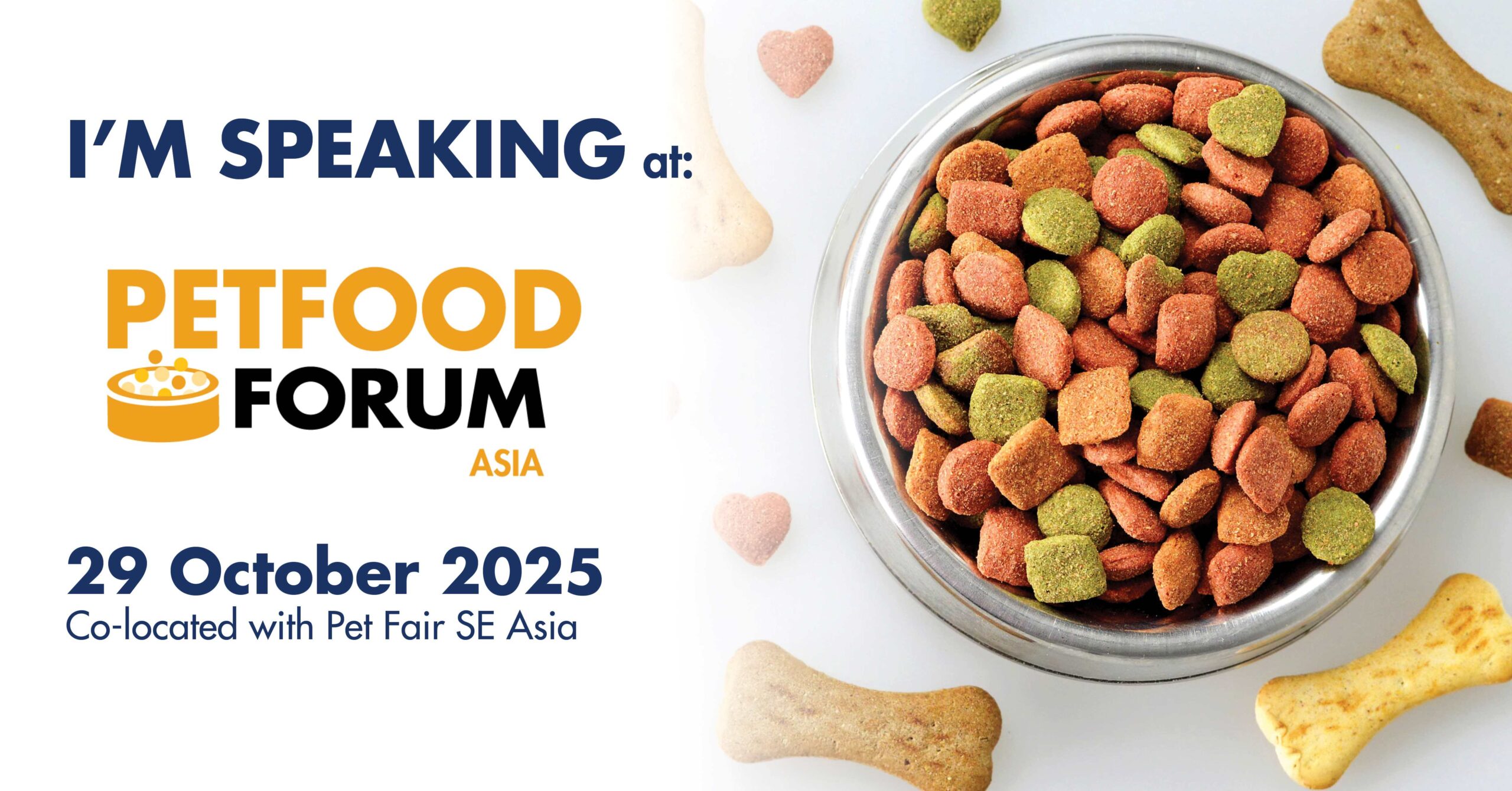Petfood Forum Asia speaker LinkedIn post